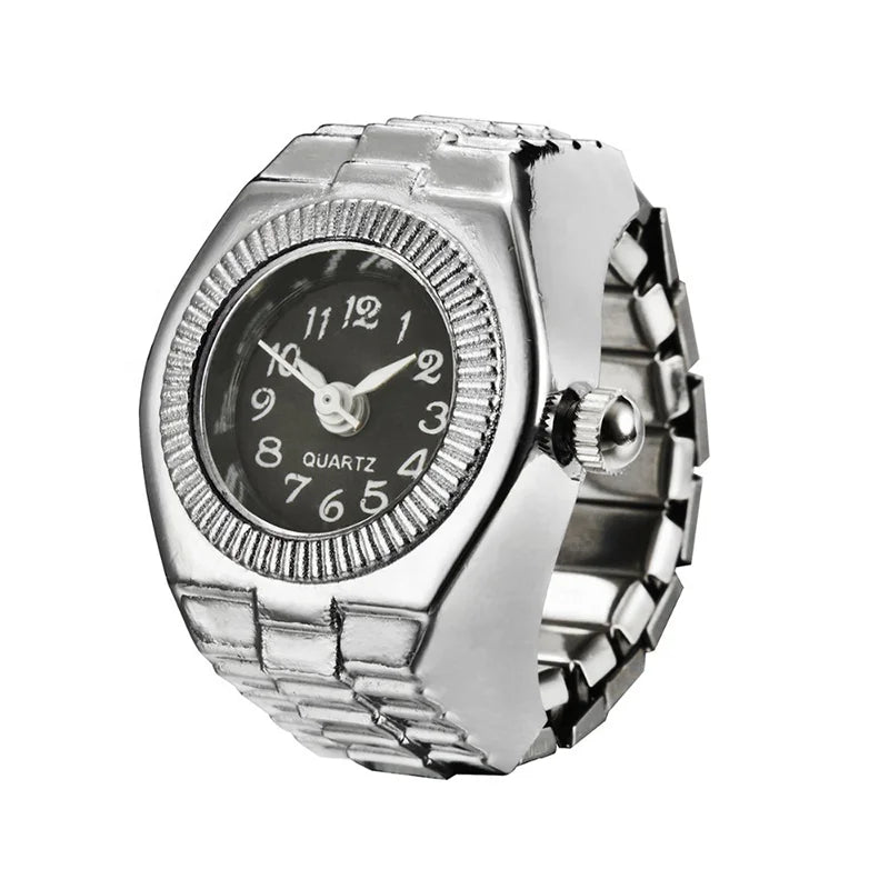 RisingMoon Fashion Digital Ring Watch Women Couple Ring Quartz Watch Finger Watch Ring