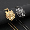 Vintage Wolf Head Pendant Stainless Steel Charm Exaggerate Personality Animal Wolf Shape Pendant for Men