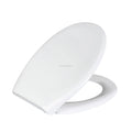 Soft Close Round Shape WC Toilet Seat Cover Top Fix with Single Button Quick Release Toilet Seats