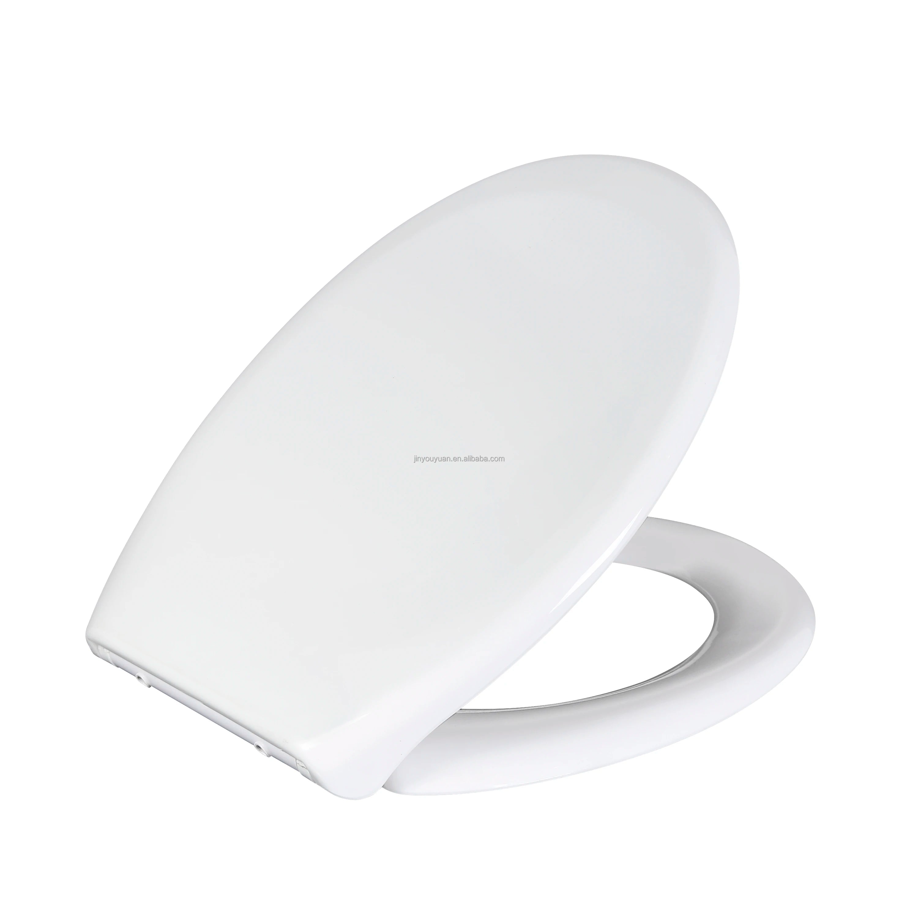 Soft Close Round Shape WC Toilet Seat Cover Top Fix with Single Button Quick Release Toilet Seats