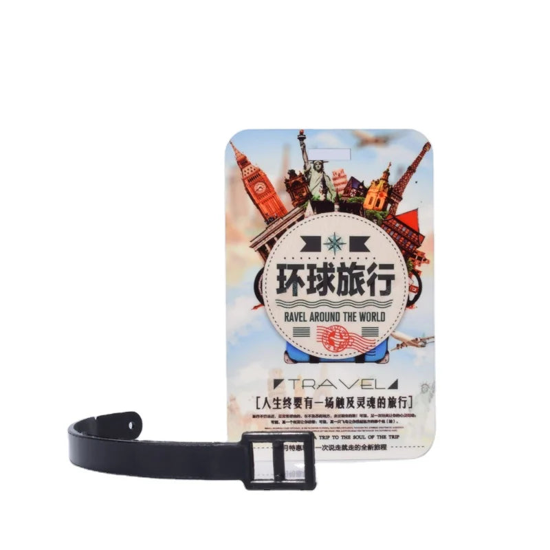 Qualisub Personalized 3mm MDF Single Side Luggage Tag Sublimation Luggage Tag Blanks Custom Luggage Tag for Sublimation