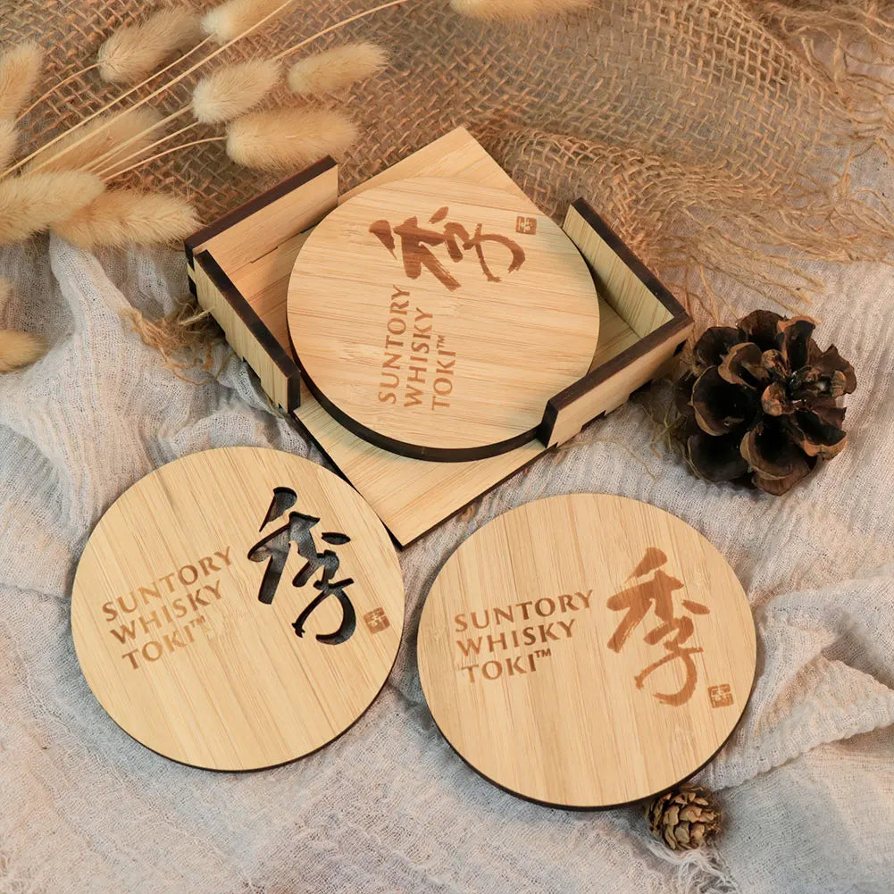 Bamboo Coaster for Coffee & Tea Cups | Heat Resistant & Stylish Design