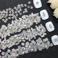 Glisten Zircon Accessories Sea Mermaid Style Newest Fashion Different Shapes Glass Diamond Rhinestones Nail Art Stones