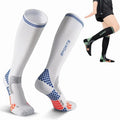 Sport Running Compression Socks Unique 3D DOTS Cushioned  Knee High Socks for Men