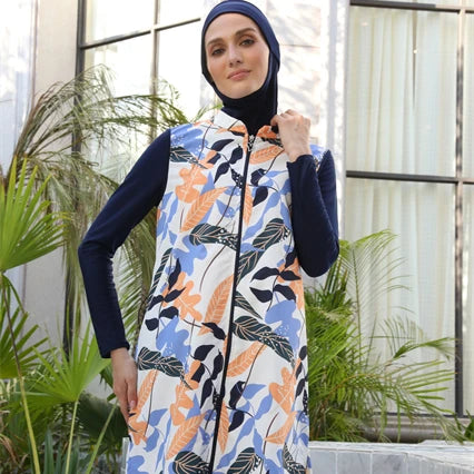 MOTIVE FORCE OEM Modest Full Covered Islamic Swimsuit Quick Dry Long Muslim Swimwear Muslimah Swimwear