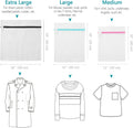 Durable Coarse Mesh White Folding Recycle Laundry Washing Bag with Hidden Zipper OEM Travel Storage Set