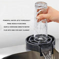 Rinser Automatic Glass Cup Washer High Pressure Bar Kitchen Beer Milk Tea Cup Cleaner Sink Accessories