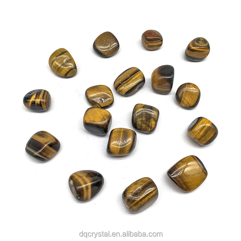 Wholesale Natural Crystal Yellow Tiger Eye Tumbled Stone Crystal Tiger Eye 2-3cm Gravel for Decoration