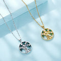 925 Sterling Silver Tree of Life Necklace for Women 14K Gold Plated Lucky Tree Pendant Necklaces Jewelry for Girlfriend SCN094