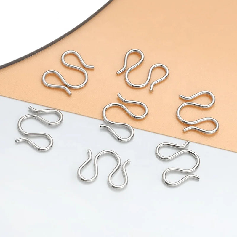 Factory Wholesale Stainless Steel Hot Sale W Shape Connector for Chains DIY Jewelry Accessories & Findings