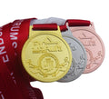 Custom Fitness Medal Latvia-Inspired Workout Award Medal with Rope Edge Gold Silver Bronze Medal for Fit Challenges Race Medal