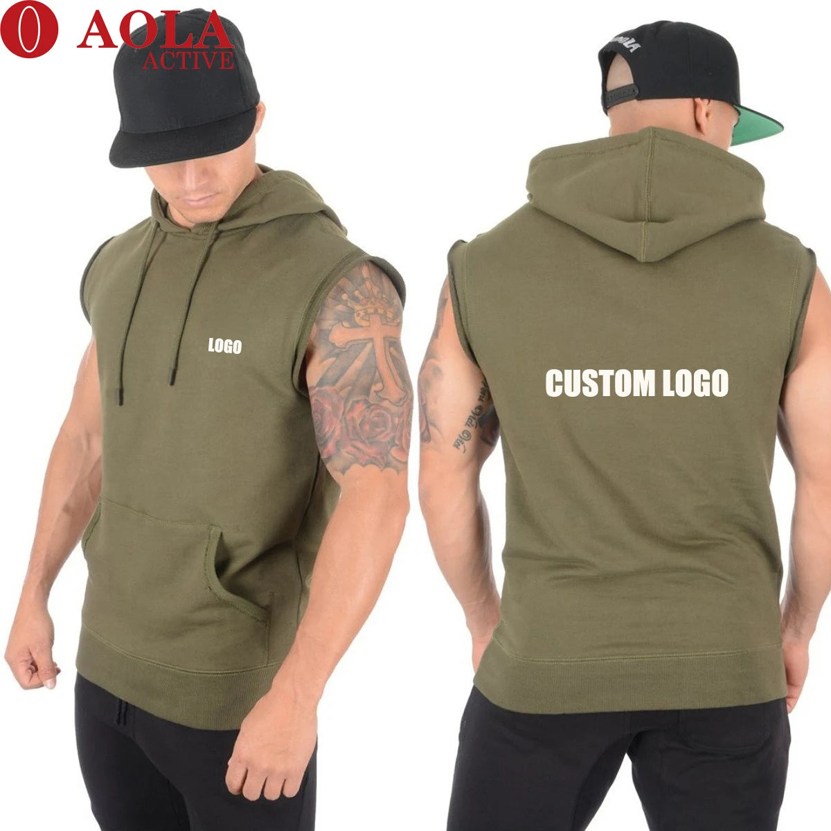 Aola New Design Luxury Quality Cotton Custom Men's Tank Tops High Quality Custom Men's Clothing