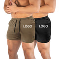 Custom Logo Summer Quick Dry Gym Sport Elastic Waist Plus Size Men's Fitness Workout Shorts