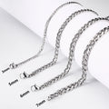 Fashion Titanium Stainless Steel Cuban Chain Necklace Hip Hop Necklaces Jewelry