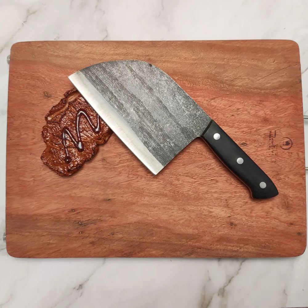 Forged Butcher Chef Knife Real Factory Producing Kitchen Serbian Chef Knife Cleaver High Carton Blade Coupon Price Outdoor Knife