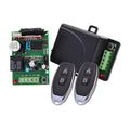 DC12V/24V Long Range Single Channel Remotely Control Radio Receiver with 2 Remote Controls 433.92 mhz Control Remoto Garage Door