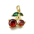 18K Gold PVD Plated Stainless Steel Tarnish-Free Children's Pendant 12 Months Birthstone Zircon Gift Jewelry Making