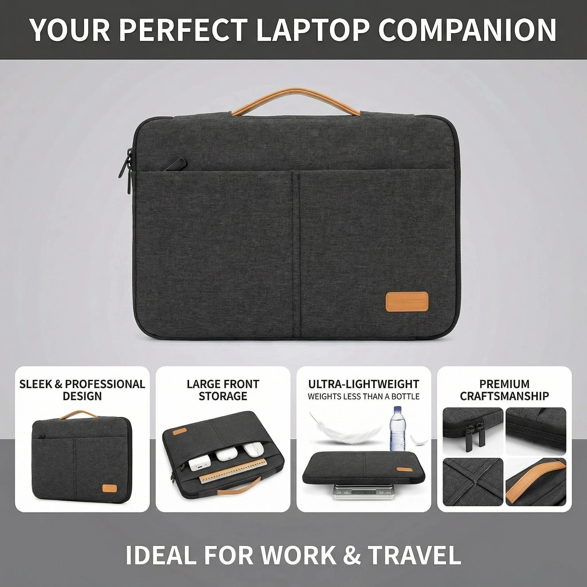 Wholesale Waterproof Laptop Sleeve Bag 13/14/15/16 Inch Custom Logo MacBook Compatible Notebook Case for Business Travel