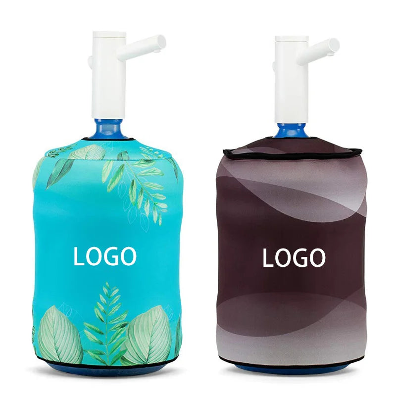 Custom Logo Durable Neoprene Water Dispenser Barrel Bottle Dust Cover 5 Gallon Watering Cooler Jug Sleeve