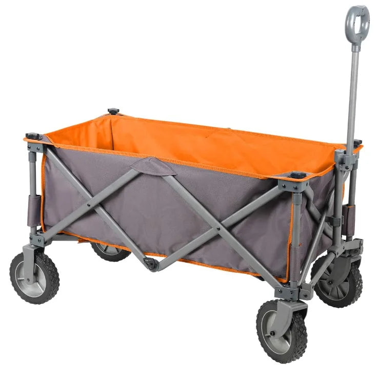 Woqi Utility Cargo Beach Wagon for Camping Groceries Folding Design Removable Canopy