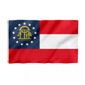Promotional Product 48h Delivery Georgia Flag 3x5ft 100%Polyester Any Logo Screen Printing Used in School Custom Georgia Flag