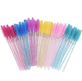 Disposable Crystal Eyelash Brush Portable Beauty Makeup Tool Grafting Eyelash Comb Eyebrow Brush Mascara Wands