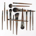 ZH 14pcs Goat Hair Natural Hair Wholesale Custom Logo Foundation Luxury Professional Private Label Custom Makeup Brushes for Lip