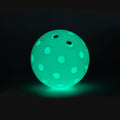 Night Glowing Durable Plastic 23g Flight Trajectory 74mm 40 Holes Fluorescent Training Pickleball Balls
