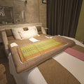 Two-Side Energy Mat Thermal Therapy Mattress Body Massager Chair with Manual-Wired Control Whole Body Massage Cushion