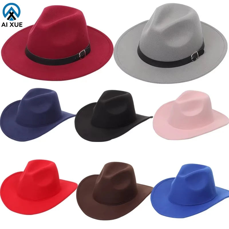 Large-brimmed Fashionable Felt Hat for Outdoor Climbing and Photography