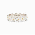 Best Girl Gift Korean Daisy Flower Engagement Finger Rings Jewelry Women Wholesale