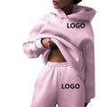 Women's Hoodies 500g Fleece Thicken Loose Solid Unisex Oversized Basic Autumn Winter Women Sweatshirts Hooded Pullovers Fema
