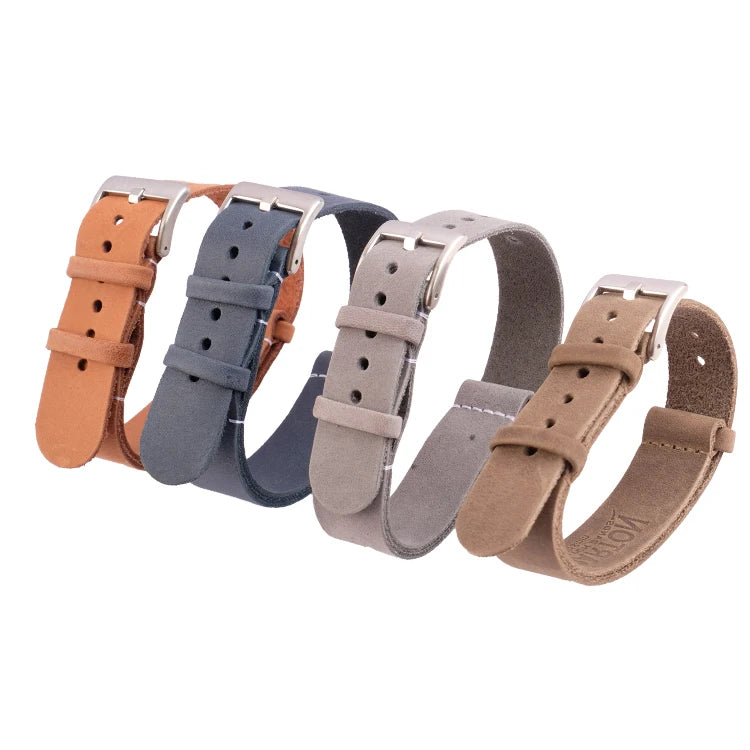High Quality 18/20/22/24mm Calfskin Leather Watch Strap Vintage Fashion OEM Design Customizable Band