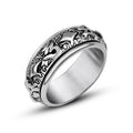 Wholesale Personalized Handmade Jewelry Gifts for Women Sterling Silver Rotating Ring Mens Women Spinner Band Ring