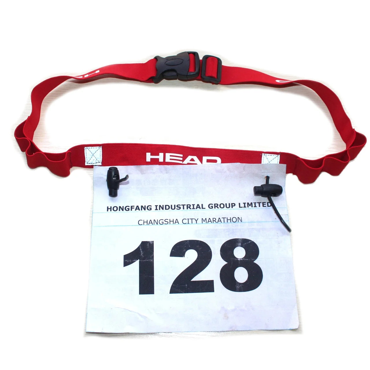 Brand Logo Reflective Adjustable Super Soft Premium Elastic Webbing Marathon Race Bib Belt Running Sports Entertainment