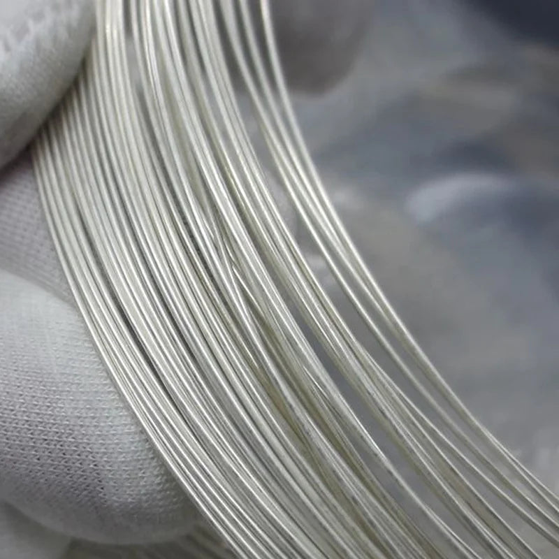 0.6mm Silver Craft Wire 925 Sterling Silver Gauge Making Jewelry Findings in Roll Custom Jewelry
