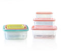 3Pcs/Set Sealed Square Round Crisper Refrigerator Food Storage Boxes Preservation Box Container Kitchen Supplies