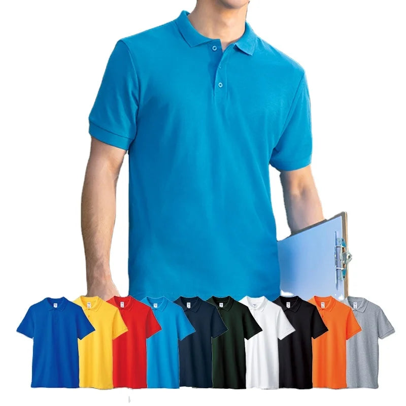 High Quality Soft and Breathable Men Polo Shirt 100% Cotton Polo for Unisex Sublimation With Personalized Design Logo
