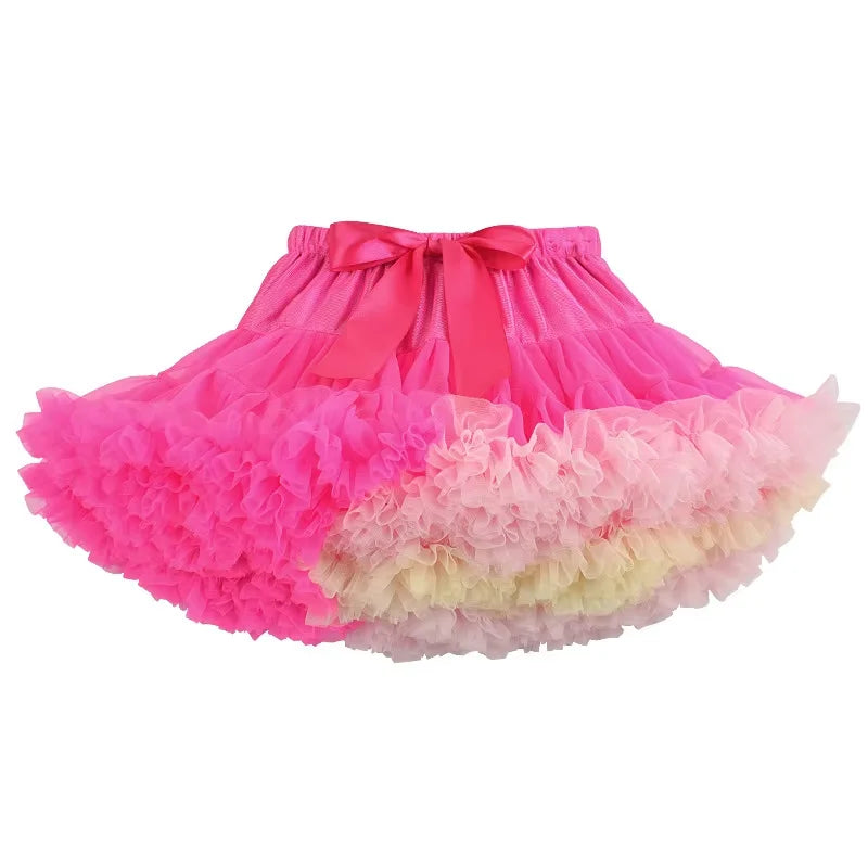 Ballet 5Layer Tutu Dance Dress Kids Fluffy Dance Skirt Princess Party Dress Wholesales
