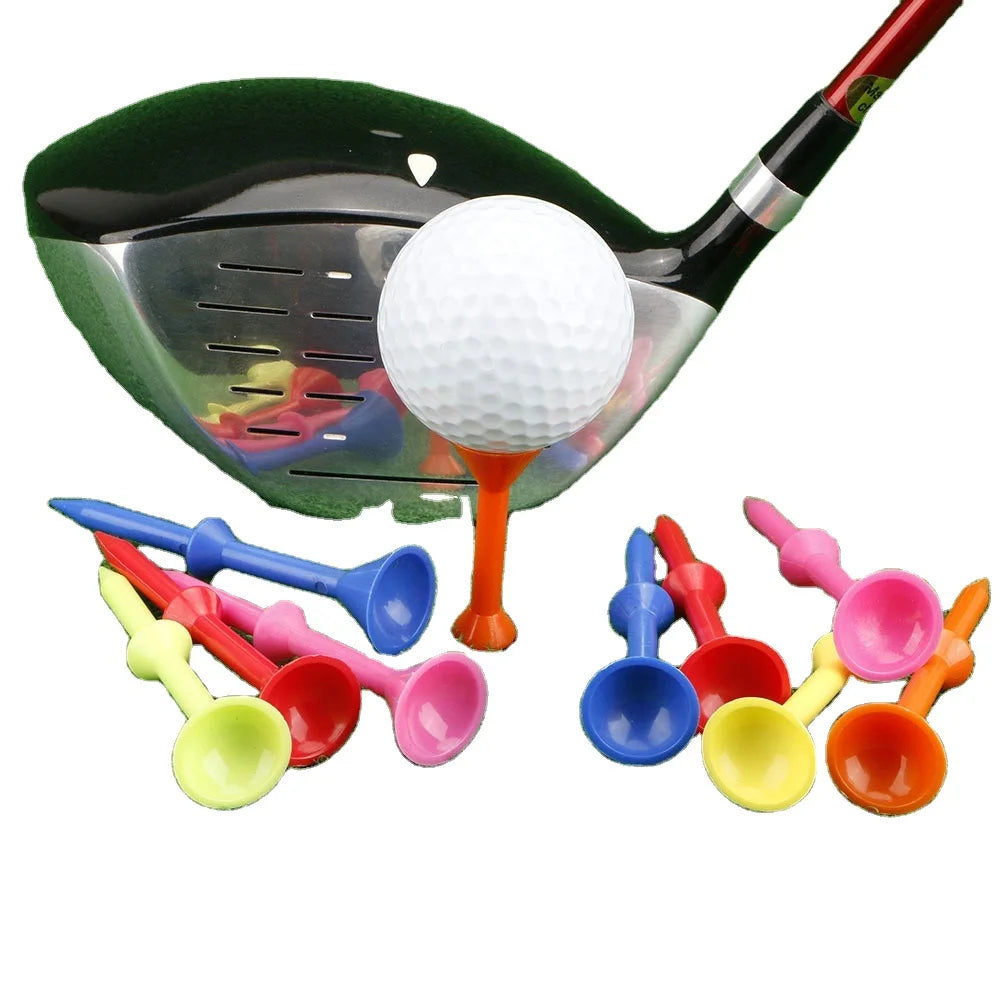 Wholesale 83mm Plastic Golf Tee Set Tees Holder With Big Cup Double Layer Adjustable Golf Tees Factory Directly