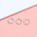 Summer Jewelry Beaded Sliver 925 Beads Frame Pendant Blank Setting Bezel Gemstone Making Beads for Bangles