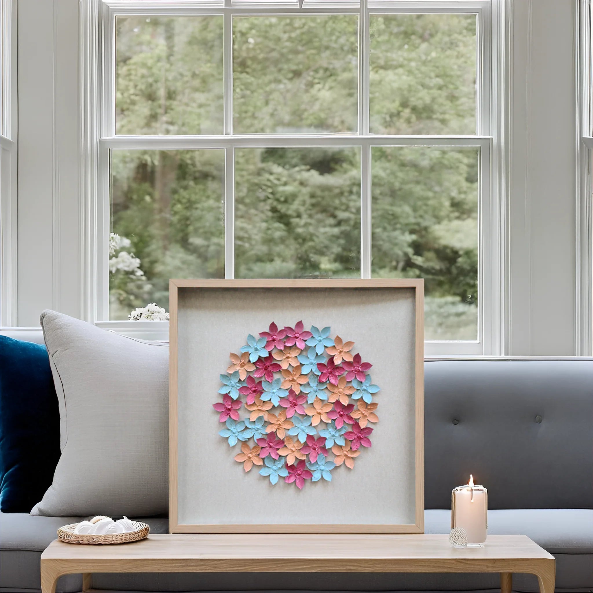 Wholesale Eco-Friendly Waterproof Plastic Framed Shadow Box Decorative Painting Art for Home Decor