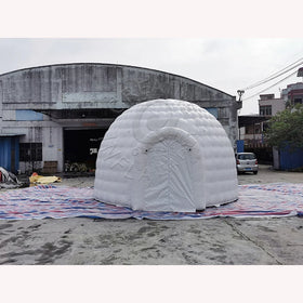 Hot Inflatable Igloo Dome Tent 0.55-0.9mm PVC Material Customizable Size Color Wind-Resistant 2-Year Warranty for Outdoor