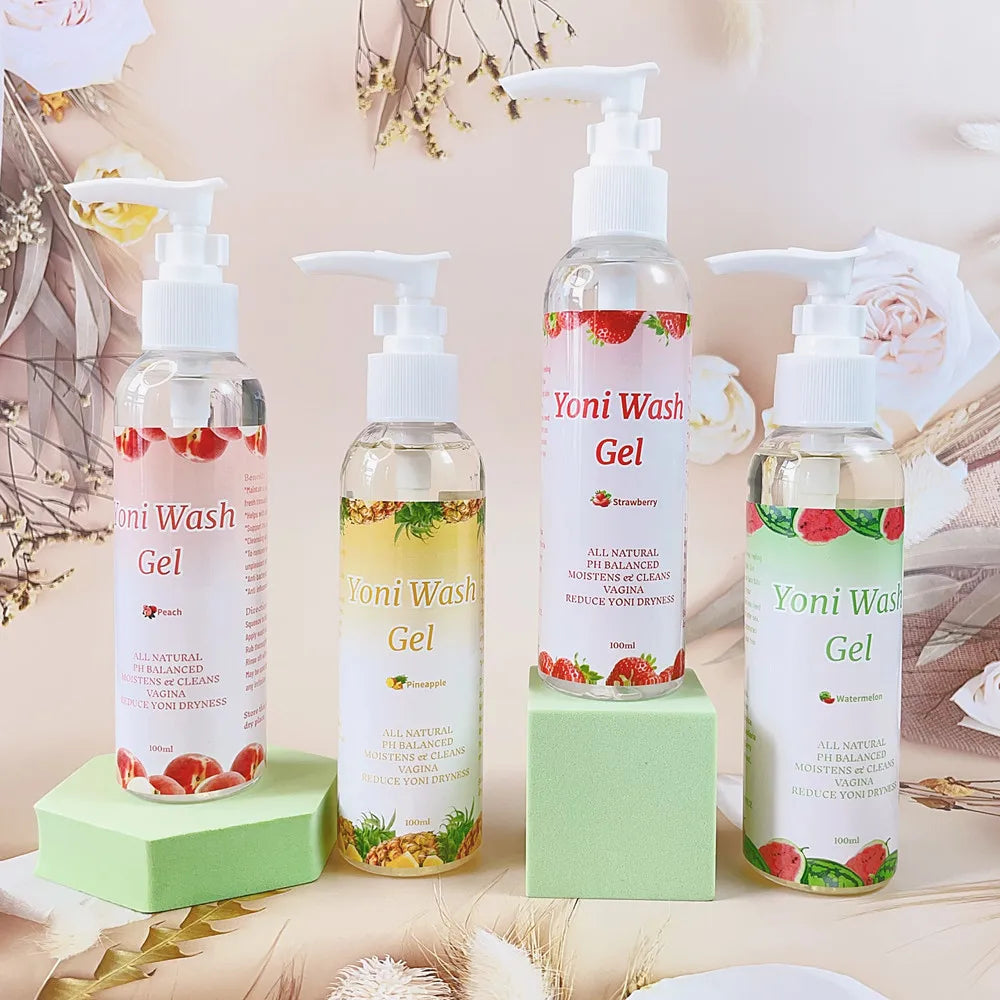 Private Label Organic Yoni Wash Gel pH Balance Feminine Hygiene Intimate Vagina Gel Wash for Vaginal Cleaning
