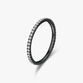 Exquisite Punk Rock Black Ring 925 Sterling Silver Finger Rings Charm Clear CZ Finger Rings for Women Girls Fine Jewelry