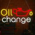 Custom Dimmable Oil Change Car Service Led Neon Sign Store Business logo Design Car Repair Shop Decor Custom Led Neon Sign