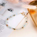 Wholesale Boho Fashion Colorful Natural Stone Amazonite Heishi Beaded Bracelet for Women