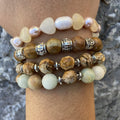 HOT Selling Handmade Jewelry Personalized Sweet Design Fashion Jewelry Freshwater Pearl Heart-shaped Natural Stone Bracelet