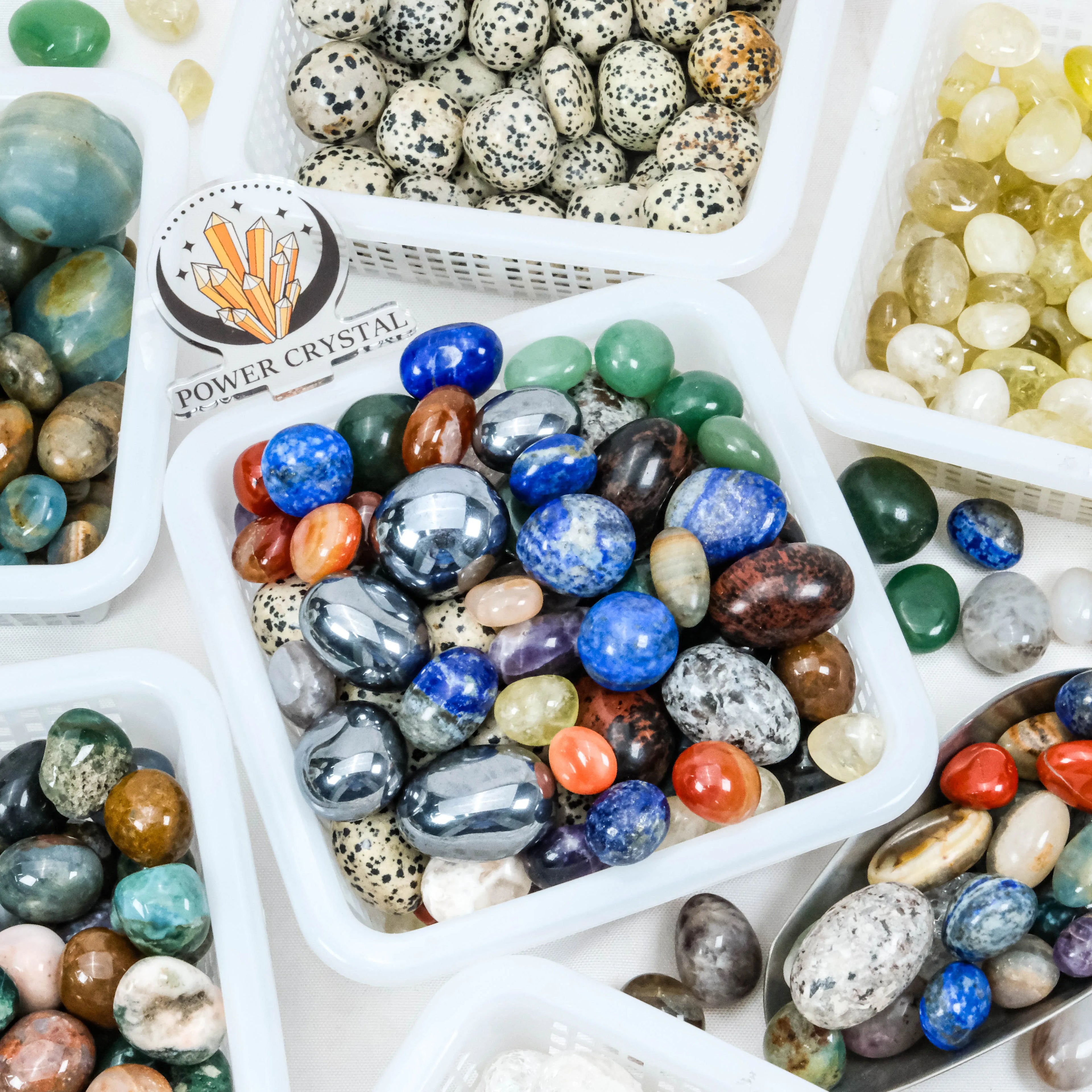 Wholesale Factory Price Multiple Materials Tumbled Stones Polished Natural Crystals Tumble Stone for Healing