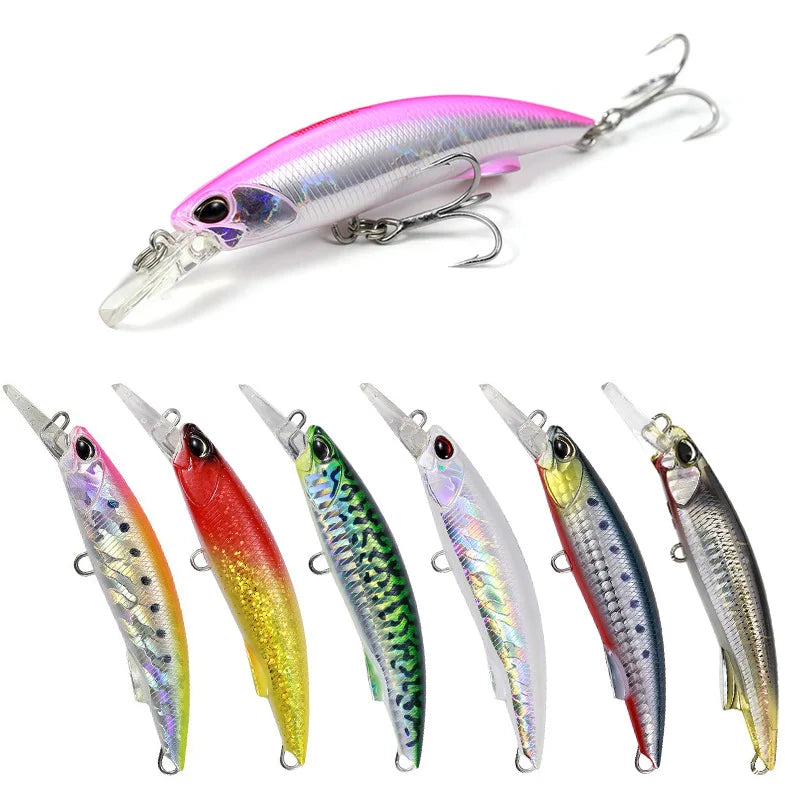 New 92mm 40g Fishing Lure Tackle Jerkbaits Long Shot Sinking Water Minnow Hard Bait Crank Umpan